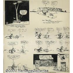 George Herriman - Krazy Kat Sunday Comic Strip Original Art, dated 12-27-31 (King Features Syndicate