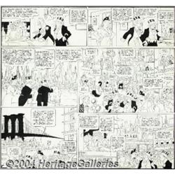 George McManus - Bringing Up Father Sunday Comic Strip Original Art, dated 1-7-40 (King Features Syn