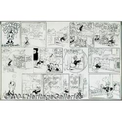 Al Taliaferro - Donald Duck Sunday Comic Strip Original Art, dated 3-29-42 (King Features Syndicate,
