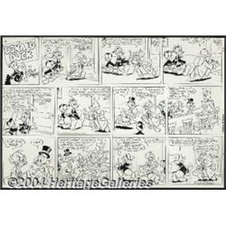 Al Taliaferro - Donald Duck Sunday Comic Strip Original Art dated 3-11-62 (Walt Disney Productions, 