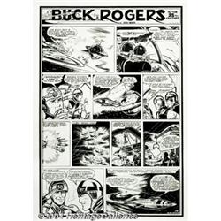 Rick Yager - Buck Rogers Sunday Comic Strip Original Art (NEA Syndicate, circa 1951).