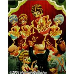 Carl Barks - "Klondike Kate and Troup" Original Painting (1978).