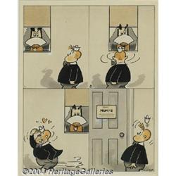 Marjorie Henderson Buell - Little Lulu, Original Comic Painting (Saturday Evening Post, 1944).