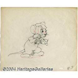 Walt Disney Studios - The Country Cousin Silly Symphony Animation Original Sketch Art (Walt Disney, 