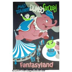 Walt Disney Studios - Dumbo Disneyland Poster (Walt Disney, 1955).