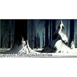 Eyvand Earle - "Winter" Signed and Numbered Serigraph 103/300 (Hammer Publishing/Accent Studios, 198