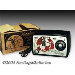 Hopalong Cassidy Radio and Original Box (Arvin, 1950).