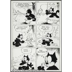 Otto Messmer - Felix the Cat #8 Page 12 Original Art (Dell, 1949).