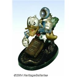 Carl Barks - Donald Duck "Self Control" Bronze Figurine (Walt Disney, 1996).