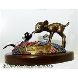Marc Davis - Bambi "He Can Call Me a Flower" Bronze Figurine (Walt Disney, 1999).