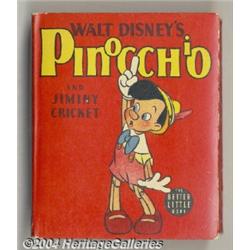 Walt Disney's Pinocchio and Jiminy Cricket Better Little Book #1435 (Whitman, 1940) Condition: NM.