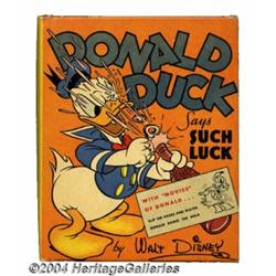 Donald Duck Says Such Luck Better Little Book #1434 (Whitman, 1939) Condition: NM.