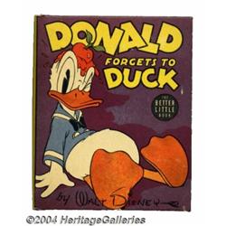 Donald Duck Forgets to Duck Better Little Book #1434 (Whitman, 1939) Condition: NM.