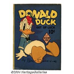 Donald Duck Out of Luck Fast Action Book (Whitman, 1940) Condition: VF/NM.