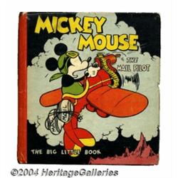 Mickey Mouse the Mail Pilot Big Little Book #731 Disney File Copy (Whitman, 1933) Condition: FN/VF.