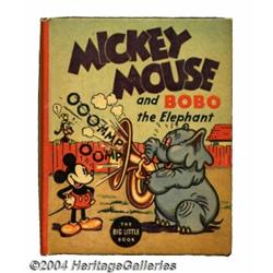Mickey Mouse and Bobo the Elephant Big Little Book #1160 (Whitman, 1935) Condition: NM.