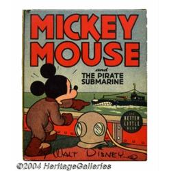 Mickey Mouse and the Pirate Submarine Better Little Book #1463 (Whitman, 1939) Condition: NM-.