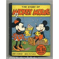 Mickey Mouse (The Story Of) Big Big Book #4062A (Whitman, 1935) Condition: FN+.