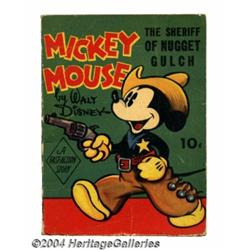 Mickey Mouse the Sheriff of Nugget Gulch Fast Action #nn (Whitman, 1938) Condition: FN.