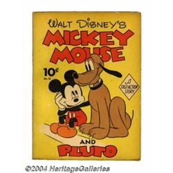 Mickey Mouse and Pluto Fast Action #16 (Whitman, 1942) Condition: VF.