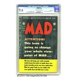 Mad #17 Gaines File pedigree 4/12 (EC, 1954) CGC NM+ 9.6 Off-white to white pages.