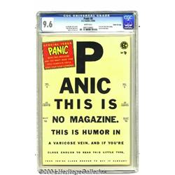 Panic #8 Gaines File pedigree 8/12 (EC, 1955) CGC NM+ 9.6 White pages.