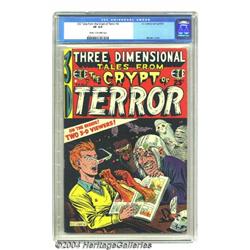 Three Dimensional Tales from the Crypt of Terror #2 (EC, 1954) CGC VF 8.0 Cream to off-white pages.