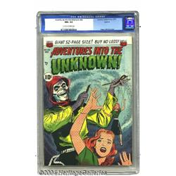 Adventures Into the Unknown #26 Spokane pedigree (ACG, 1951) CGC NM+ 9.6 Off-white to white pages.