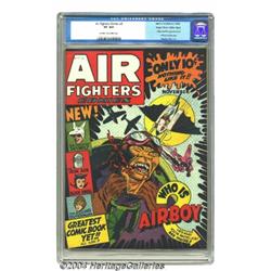 Air Fighters Comics #2 Mile High pedigree (Hillman Fall, 1942) CGC VF 8.0 Off-white to white pages.