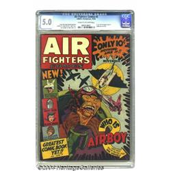 Air Fighters Comics #2 (Hillman, 1942) CGC VG/FN 5.0 Cream to off-white pages.