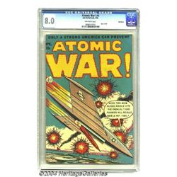 Atomic War! #4 Bethlehem pedigree (Ace, 1953) CGC VF 8.0 Off-white pages.