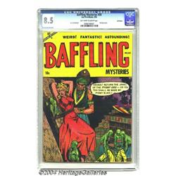 Baffling Mysteries #20 Bethlehem pedigree (Ace, 1954) CGC VF+ 8.5 Off-white to white pages.