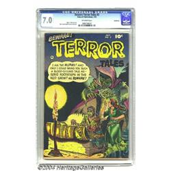 Beware Terror Tales #2 Bethlehem pedigree (Fawcett, 1952) CGC FN/VF 7.0 Off-white pages.