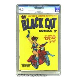 Black Cat #1 File Copy (Harvey, 1946) CGC NM- 9.2 Off-white pages.