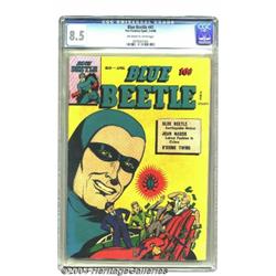Blue Beetle #41 (Fox Features Syndicate, 1946) CGC VF+ 8.5 Off-white to white pages.
