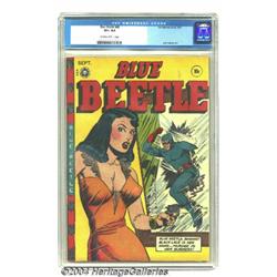 The Blue Beetle #48 (Fox Features Syndicate, 1947) CGC VF+ 8.5 Off-white to white pages.