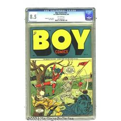 Boy Comics #23 (Lev Gleason, 1945) CGC VF+ 8.5 Off-white pages.