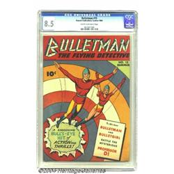 Bulletman #15 (Fawcett, 1946) CGC VF+ 8.5 Cream to off-white pages.