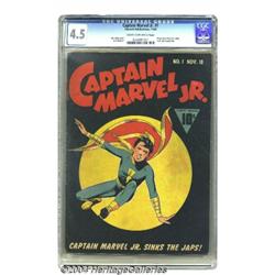 Captain Marvel Jr. #1 (Fawcett, 1942) CGC VG+ 4.5 Cream to off-white pages.