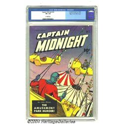 Captain Midnight #25 Mile High pedigree (Fawcett, 1944) CGC VF+ 8.5 Off-white pages.
