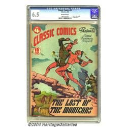Classic Comics #4 The Last of the Mohicans -- First Edition (Gilberton, 1942) CGC FN+ 6.5 Off-white 