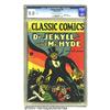 Image 1 : Classic Comics #13 Dr. Jekyll and Mr. Hyde -- First Edition (Gilberton, 1943) CGC VF 8.0 Cream to of