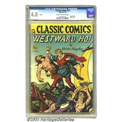 Classic Comics #14 Westward Ho! -- First Edition (Gilberton, 1943) CGC VG 4.0 Cream to off-white pag