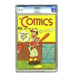 The Comics #5 (Dell, 1937) CGC NM- 9.2 Cream to off-white pages.