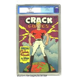 Crack Comics #31 Rockford pedigree (Quality, 1943) CGC NM+ 9.6 White pages.