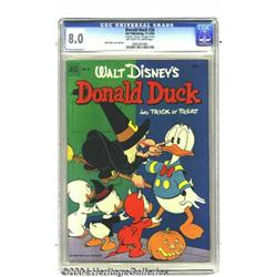 Donald Duck #26 (Dell, 1952) CGC VF 8.0 Off-white to white pages.
