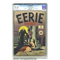 Eerie #1 (Avon, 1947) CGC VF- 7.5 Cream to off-white pages.