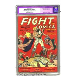 Fight Comics #1 Mile High pedigree (Fiction House, 1940) CGC Apparent NM+ 9.6 Slight (P) Off-white t
