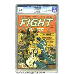 Fight Comics #19 Mile High pedigree (Fiction House, 1942) CGC VF/NM 9.0 Off-white pages.