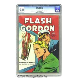 Four Color #10 Flash Gordon (Dell, 1942) CGC VF/NM 9.0 Off-white to white pages.